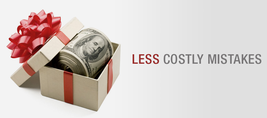 Less Costly Mistakes